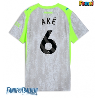 Manchester City Nathan Ake #6 Tricou Fotbal Replică 2025-26 Femei Treilea